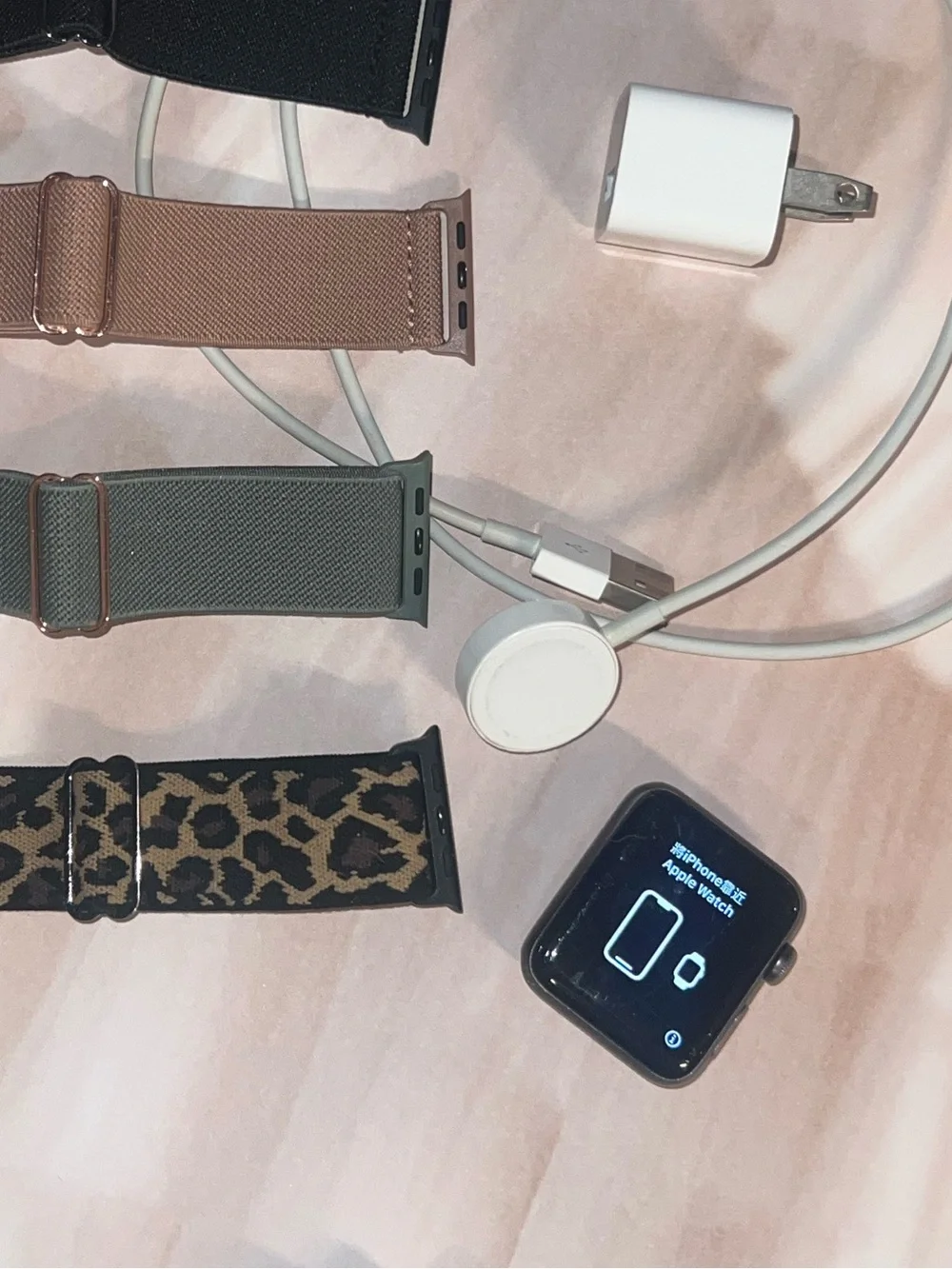 Apple Watch (Black) series 3 with Sport Loop Bands